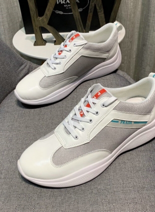 Prada sneakers white and gray