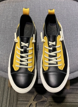 Prada sneakers black and yellow