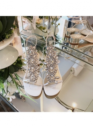 Rene Caovilla sandals white