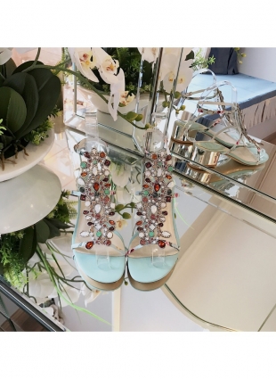 Rene Caovilla sandals blue