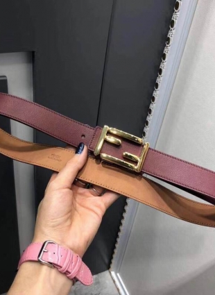 Fendi belt burgundy