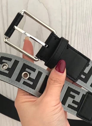 Fendi belt gray