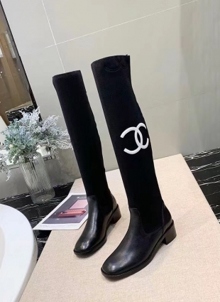 Chanel boots black