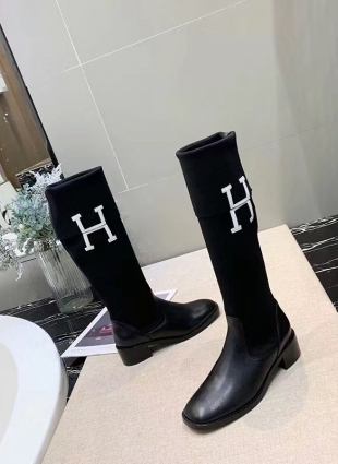 Hermès boots black