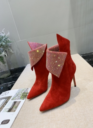 Aquazzura boots red