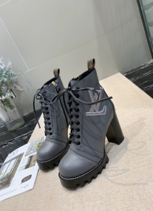 Louis Vuitton boots gray