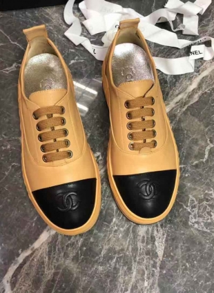 Chanel shoes beige and black