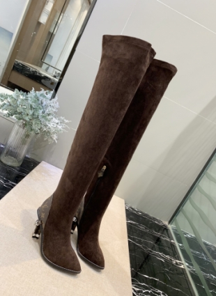 Louis Vuitton boots brown
