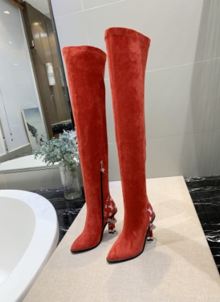 Louis Vuitton boots red