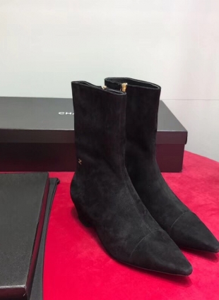 Chanel boots black