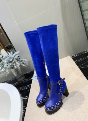 Louis Vuitton boots dark blue