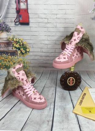 Louis Vuitton boots pink