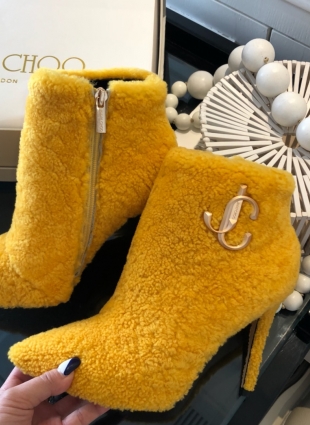Jimmy Choo boots yellow