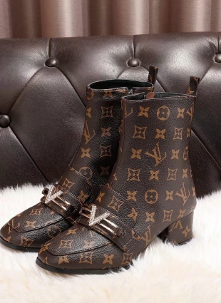 Louis Vuitton boots brown