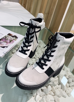 Louis Vuitton boots white
