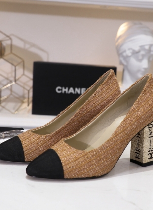 Chanel shoes brown
