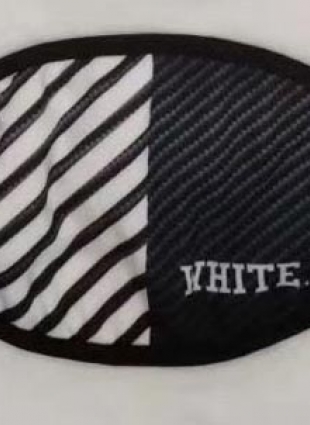 Off white face mask