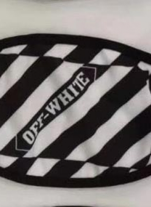 Off white face mask