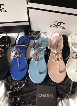CHANEL SANDALS black