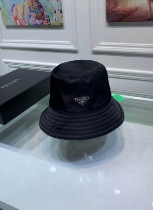 Prada black caps