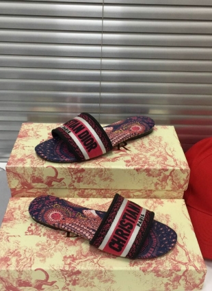CHRISTIAN DIOR STEP-INS MULTICOLORED