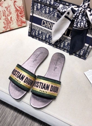 CHRISTIAN DIOR STEP-INS MULTICOLORED