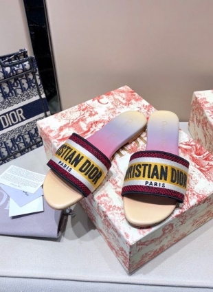 CHRISTIAN DIOR STEP-INS MULTICOLORED