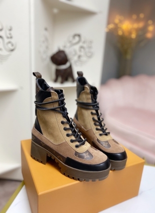 Louis Vuitton boots brown